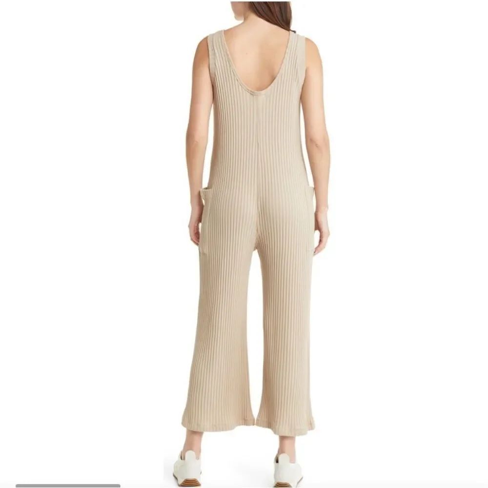 Treasure & Bond Rib Wide Leg Jumpsuit - Picture 2 of 9